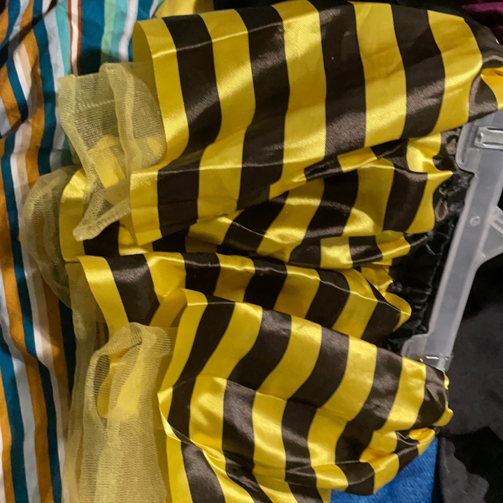 Yellow and black tutu skirt